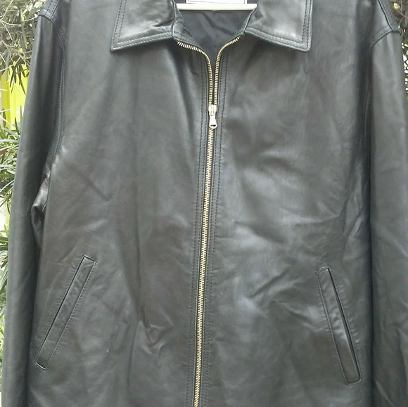 NWOT MEN'S ITALIAN LEATHER ZIP - Picture 3 of 8